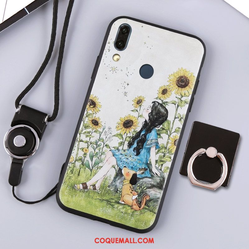 Étui Huawei P20 Lite Anneau Jaune Ornements Suspendus, Coque Huawei P20 Lite Téléphone Portable Incassable