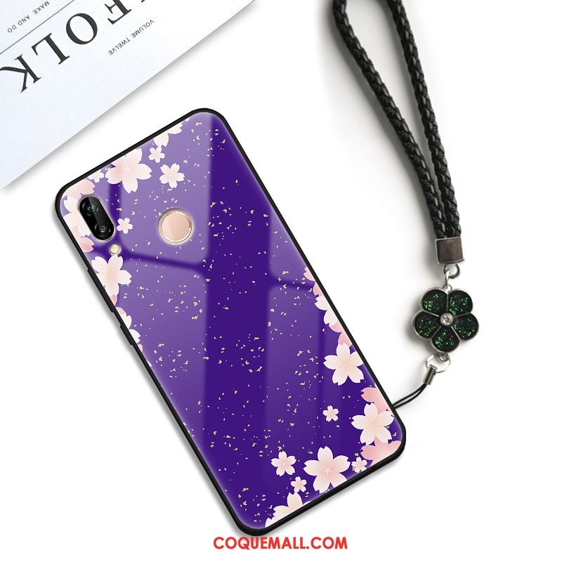 Étui Huawei P20 Lite Charmant Fluide Doux Violet, Coque Huawei P20 Lite Art Téléphone Portable