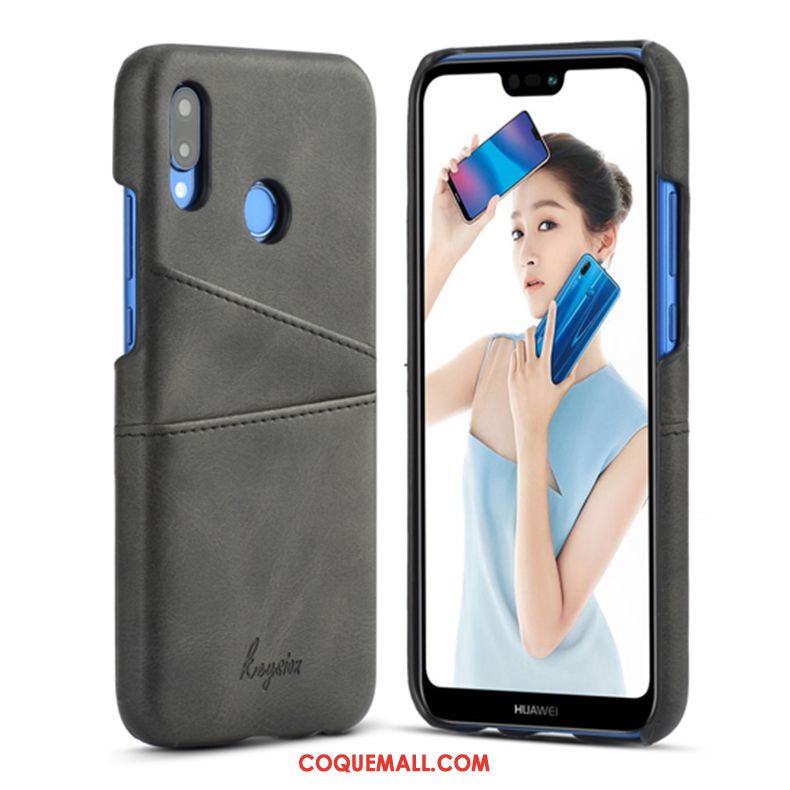 Étui Huawei P20 Lite Créatif Business Portefeuille, Coque Huawei P20 Lite Incassable Cuir