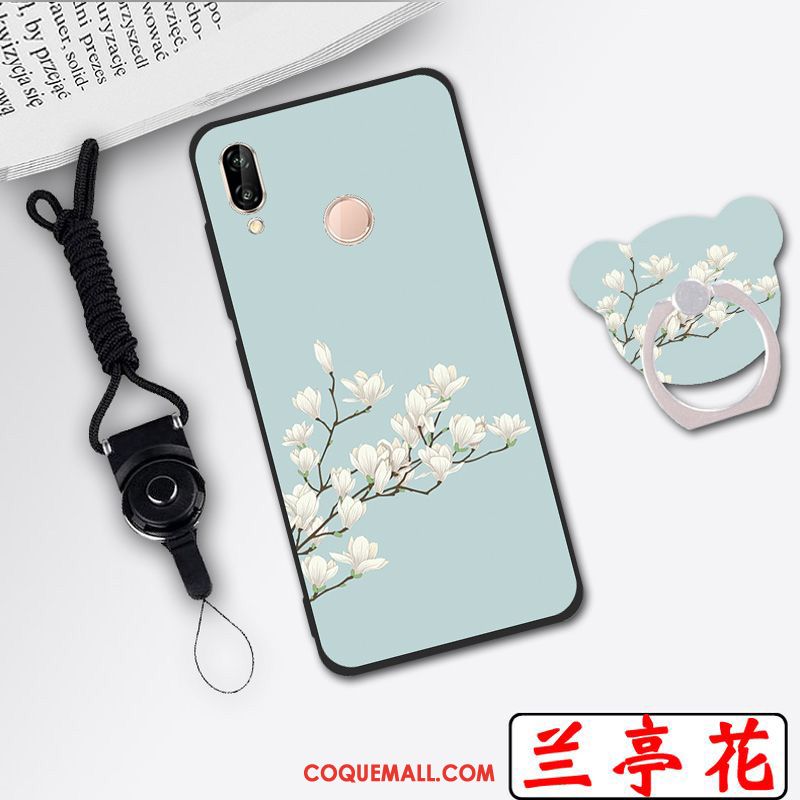 Étui Huawei P20 Lite Dessin Animé Blanc Téléphone Portable, Coque Huawei P20 Lite Incassable Jeunesse