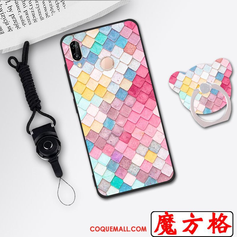 Étui Huawei P20 Lite Dessin Animé Blanc Téléphone Portable, Coque Huawei P20 Lite Incassable Jeunesse