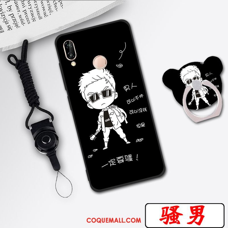 Étui Huawei P20 Lite Dessin Animé Blanc Téléphone Portable, Coque Huawei P20 Lite Incassable Jeunesse