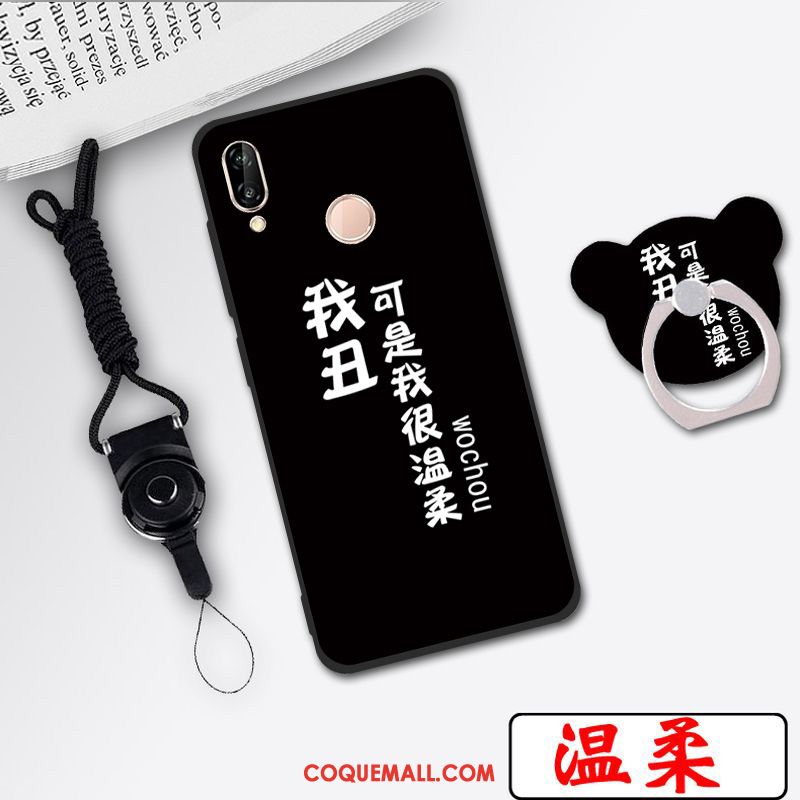 Étui Huawei P20 Lite Dessin Animé Blanc Téléphone Portable, Coque Huawei P20 Lite Incassable Jeunesse