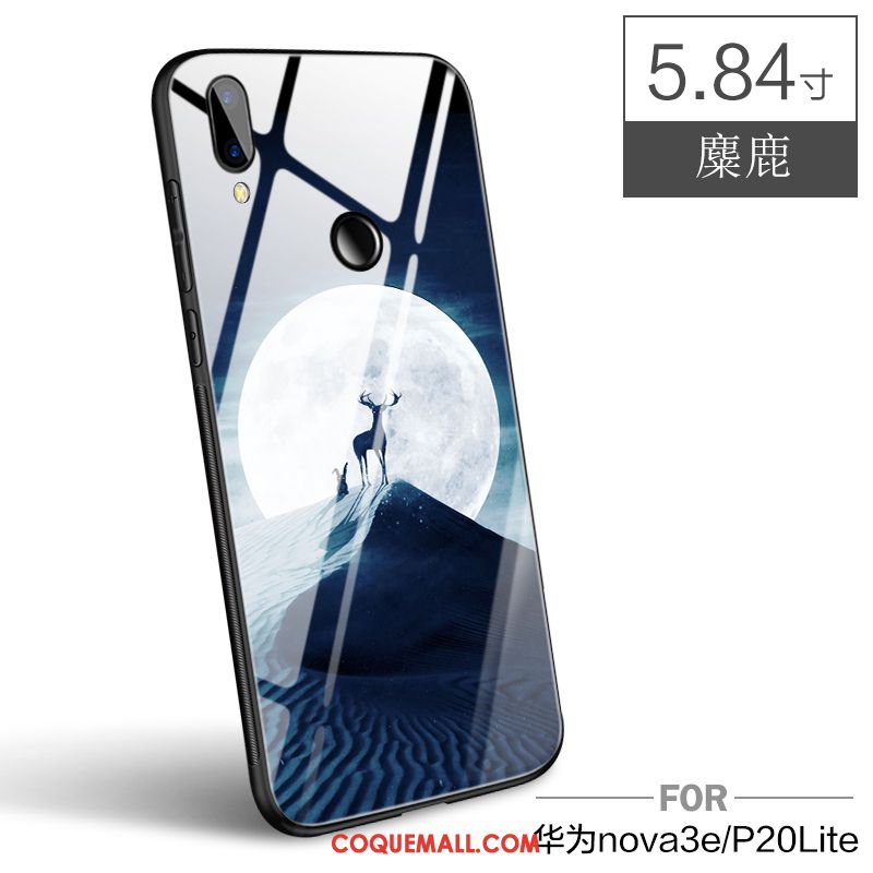 Étui Huawei P20 Lite Incassable Créatif Silicone, Coque Huawei P20 Lite Tendance Jaune