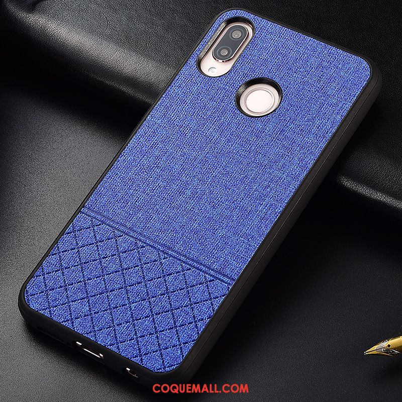 Étui Huawei P20 Lite Incassable Étui En Cuir Téléphone Portable, Coque Huawei P20 Lite Plaid Silicone