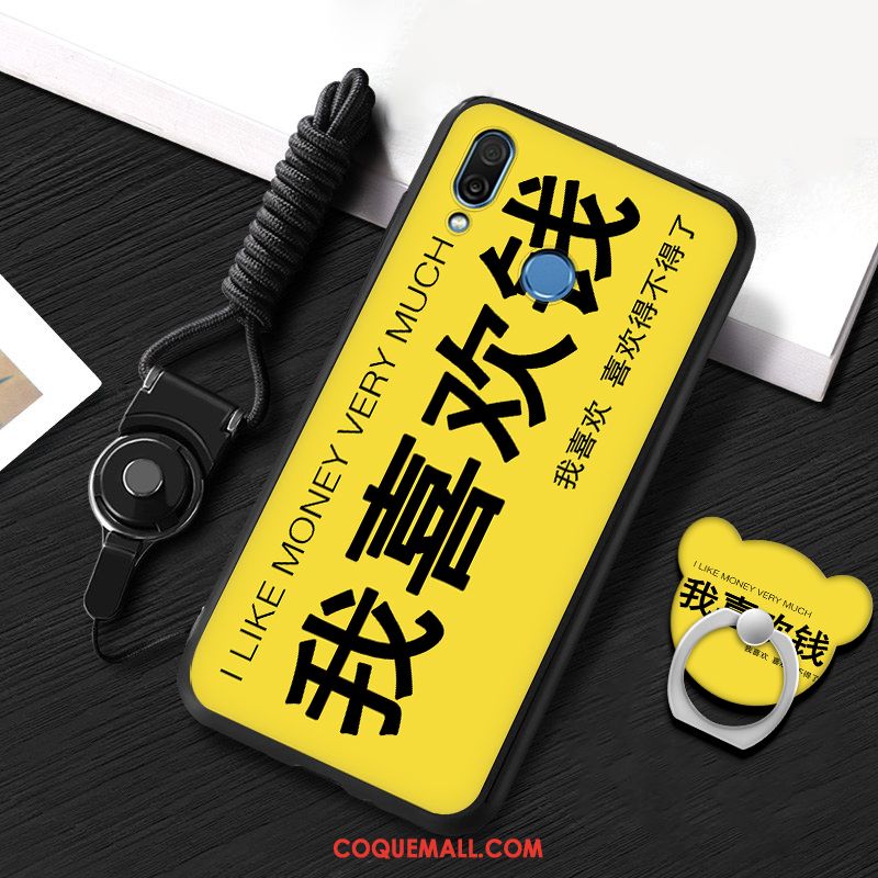 Étui Huawei P20 Lite Jaune Incassable Fluide Doux, Coque Huawei P20 Lite Téléphone Portable