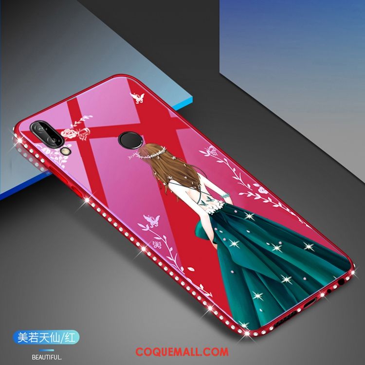 Étui Huawei P20 Lite Jeunesse Vert Couvercle Arrière, Coque Huawei P20 Lite Bordure Incassable