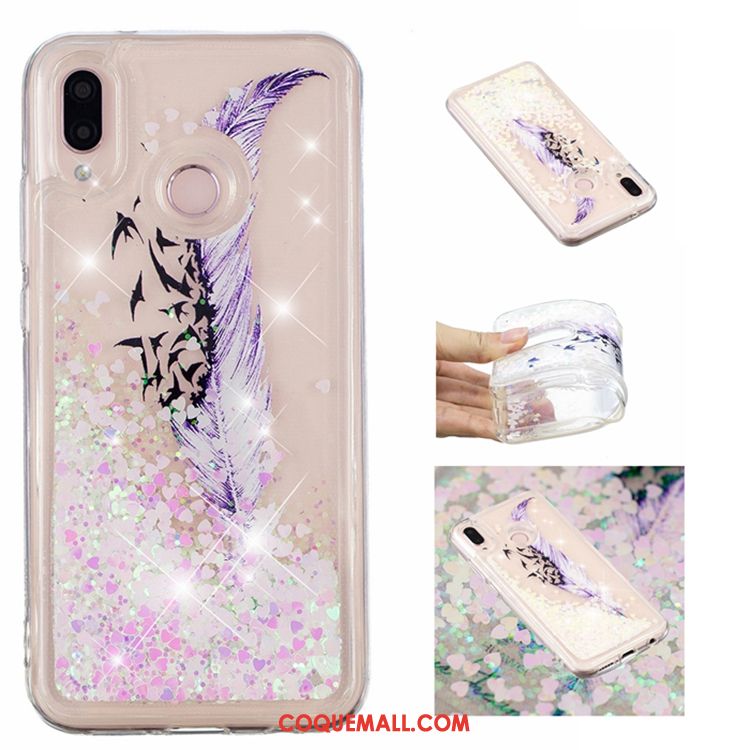 Étui Huawei P20 Lite Nouveau Téléphone Portable Violet, Coque Huawei P20 Lite Incassable Strass