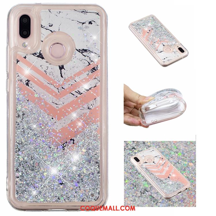 Étui Huawei P20 Lite Nouveau Téléphone Portable Violet, Coque Huawei P20 Lite Incassable Strass