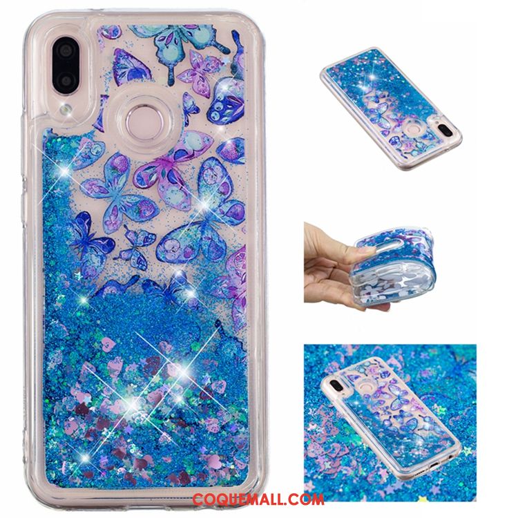 Étui Huawei P20 Lite Nouveau Téléphone Portable Violet, Coque Huawei P20 Lite Incassable Strass