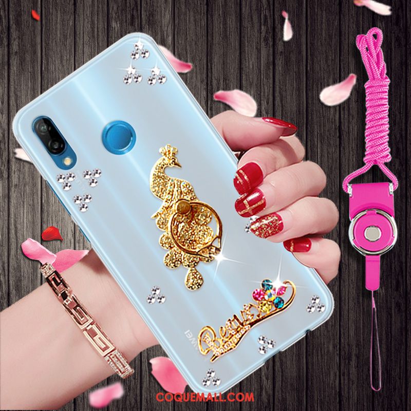 Étui Huawei P20 Lite Personnalité Créatif Silicone, Coque Huawei P20 Lite Téléphone Portable Strass