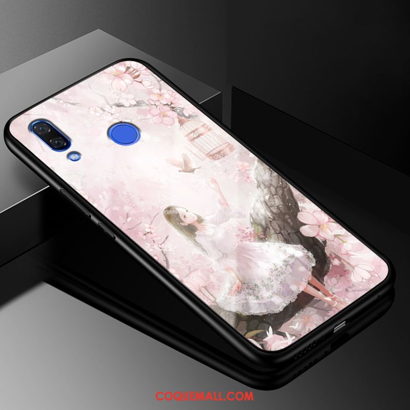 Étui Huawei P20 Lite Personnalité Mode Net Rouge, Coque Huawei P20 Lite Blanc Protection