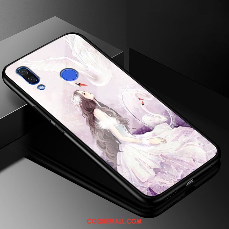 Étui Huawei P20 Lite Personnalité Mode Net Rouge, Coque Huawei P20 Lite Blanc Protection