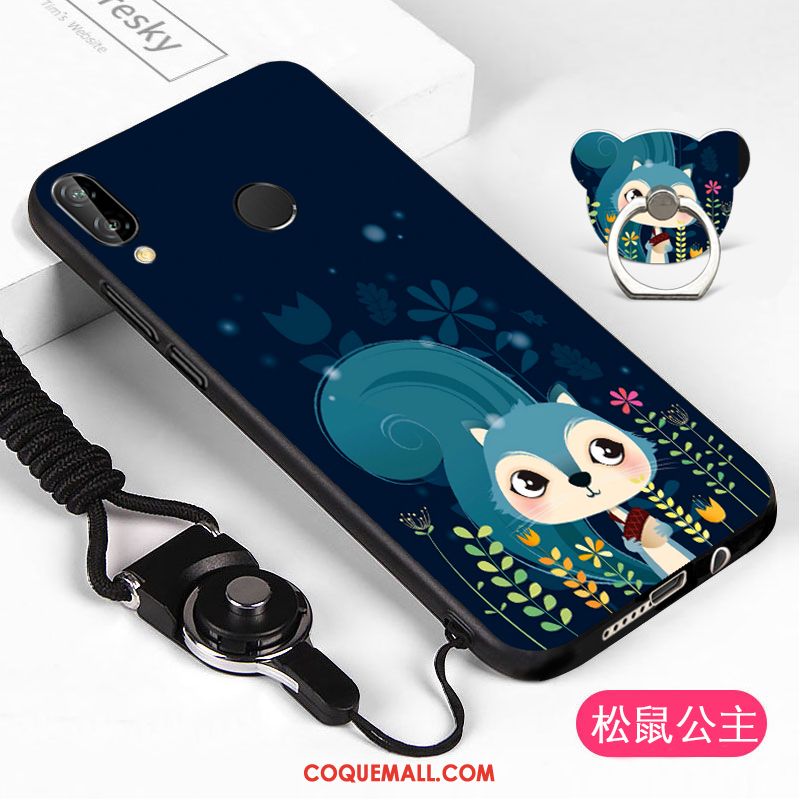 Étui Huawei P20 Lite Protection Blanc Téléphone Portable, Coque Huawei P20 Lite Dessin Animé Incassable