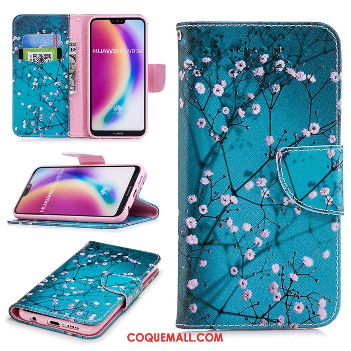 Étui Huawei P20 Lite Protection Multicolore Étui En Cuir, Coque Huawei P20 Lite Clamshell Téléphone Portable