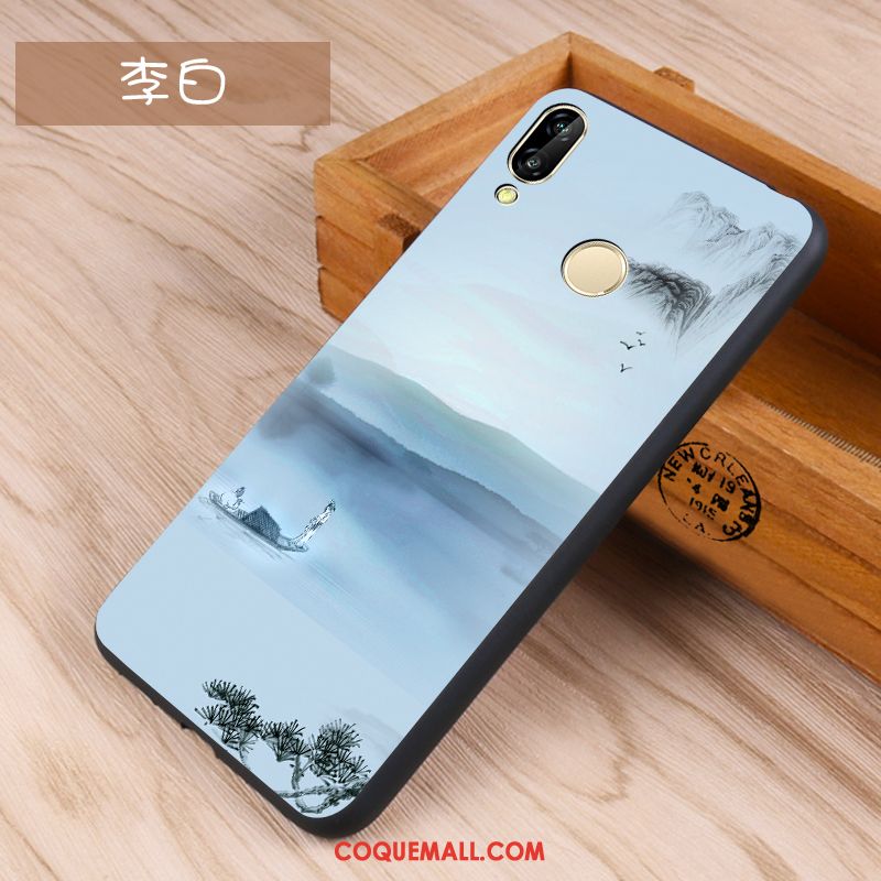 Étui Huawei P20 Lite Protection Tout Compris Incassable, Coque Huawei P20 Lite Fluide Doux Délavé En Daim