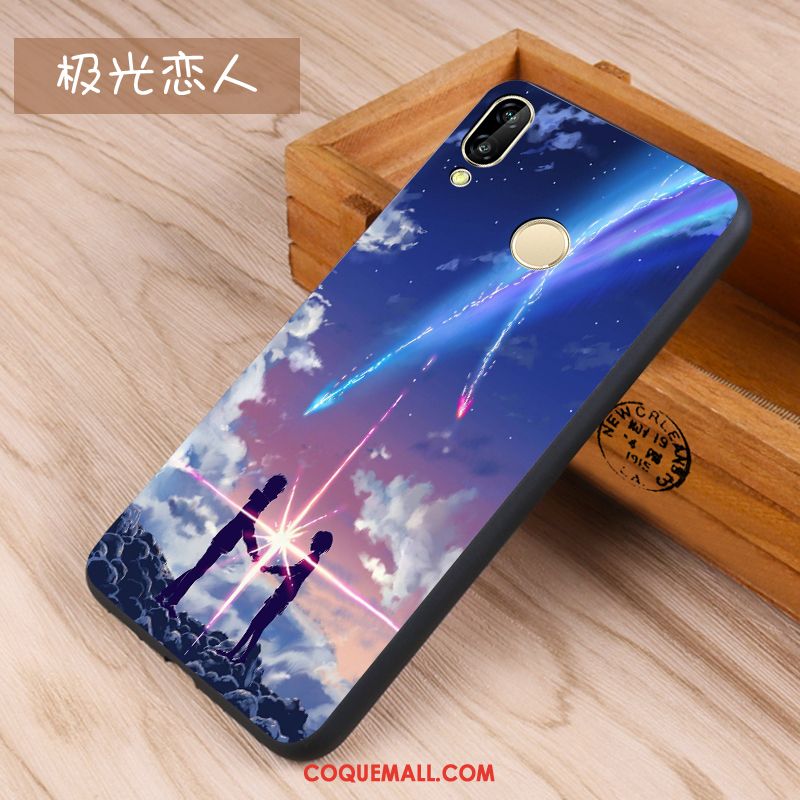 Étui Huawei P20 Lite Protection Tout Compris Incassable, Coque Huawei P20 Lite Fluide Doux Délavé En Daim