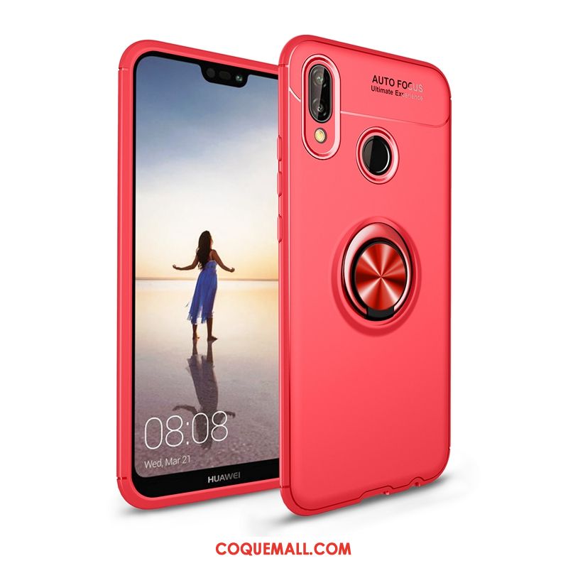 Étui Huawei P20 Lite Rose Support Très Mince, Coque Huawei P20 Lite Membrane Tempérer