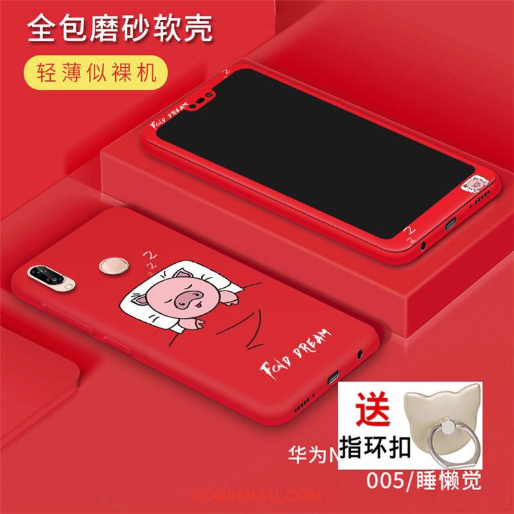 Étui Huawei P20 Lite Rouge Jeunesse Membrane, Coque Huawei P20 Lite Incassable Créatif