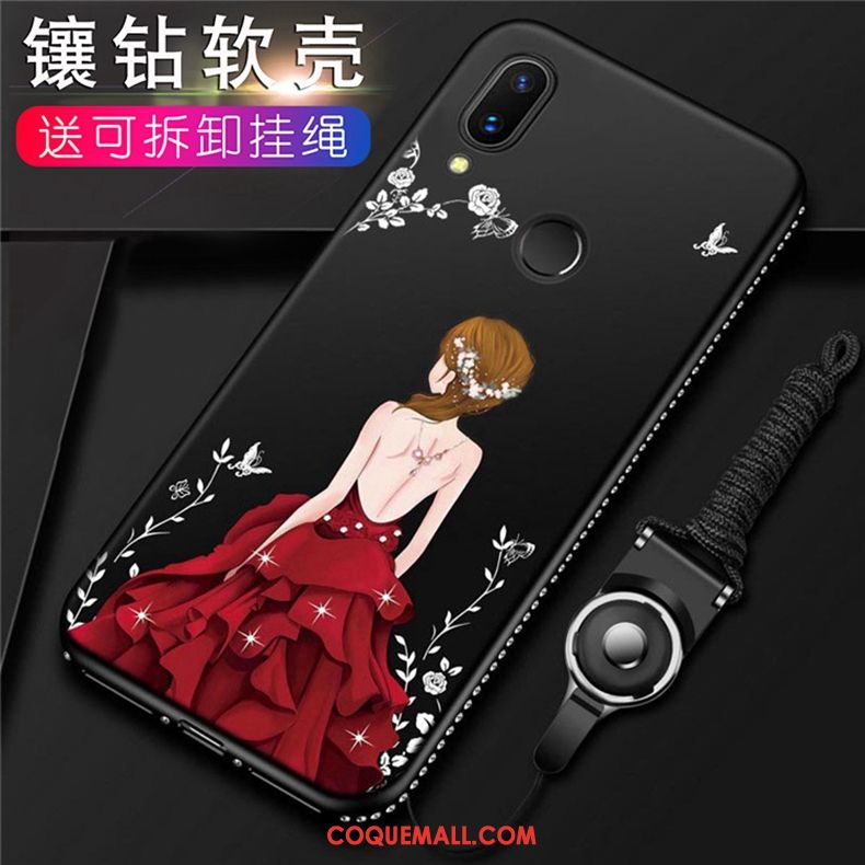 Étui Huawei P20 Lite Rouge Légère Fluide Doux, Coque Huawei P20 Lite Incassable Téléphone Portable