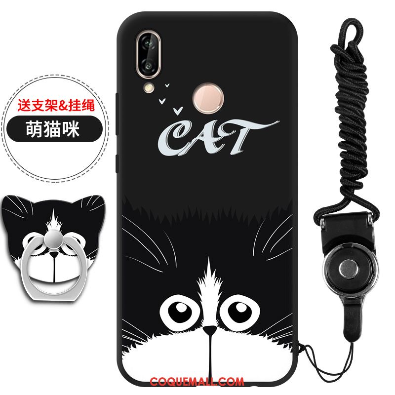 Étui Huawei P20 Lite Tendance Ornements Suspendus Jeunesse, Coque Huawei P20 Lite Incassable Noir