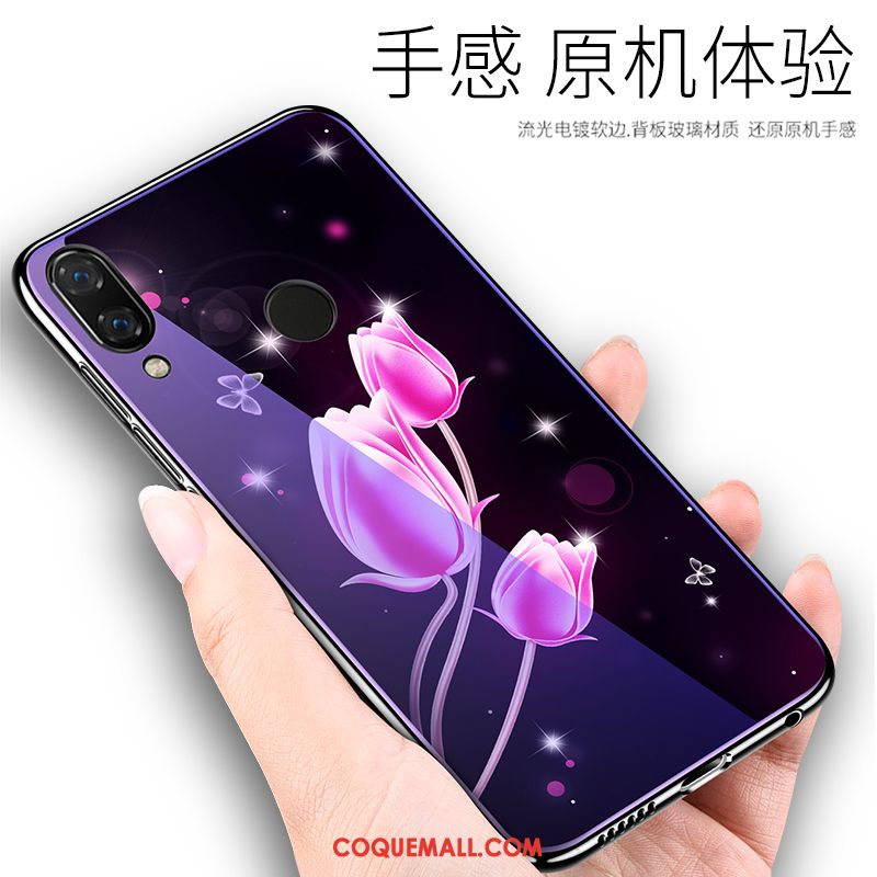 Étui Huawei P20 Lite Tout Compris Personnalité Miroir, Coque Huawei P20 Lite Verre Téléphone Portable