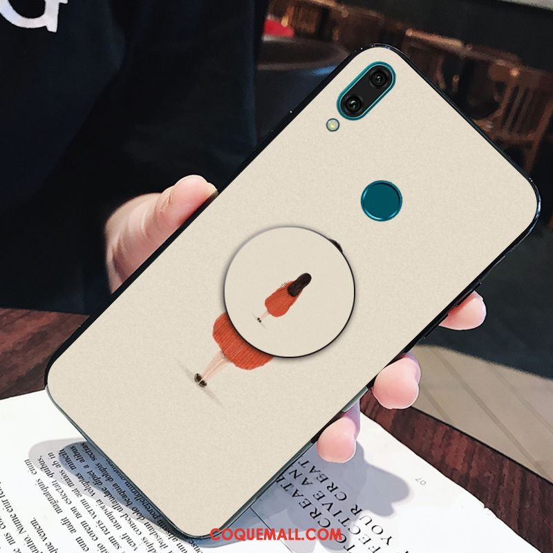 Étui Huawei P20 Lite Tout Compris Téléphone Portable Net Rouge, Coque Huawei P20 Lite Support Personnalité Beige