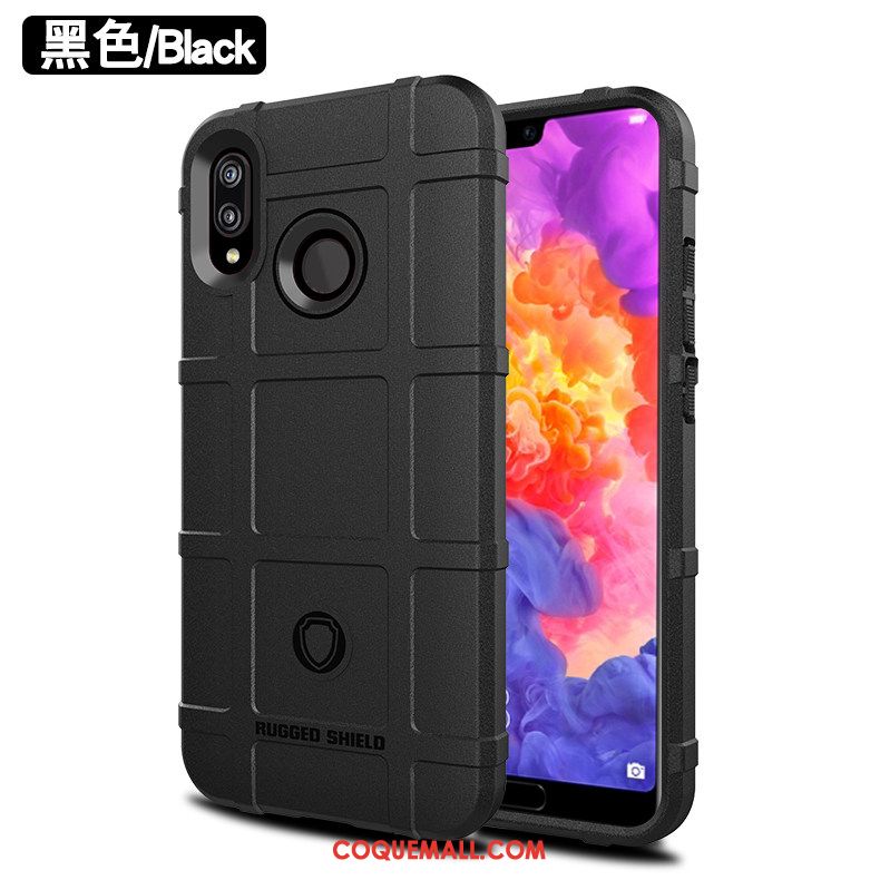 Étui Huawei P20 Lite Téléphone Portable Fluide Doux Gris, Coque Huawei P20 Lite Créatif Incassable