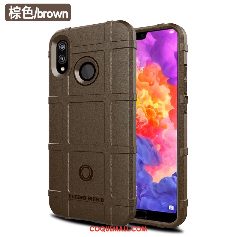 Étui Huawei P20 Lite Téléphone Portable Fluide Doux Gris, Coque Huawei P20 Lite Créatif Incassable