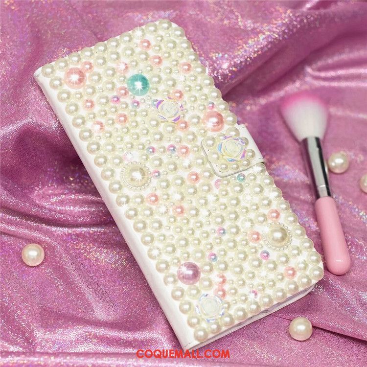 Étui Huawei P20 Lite Téléphone Portable Fluide Doux Strass, Coque Huawei P20 Lite Clamshell Étui En Cuir