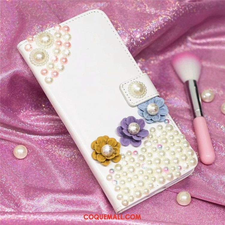 Étui Huawei P20 Lite Téléphone Portable Fluide Doux Strass, Coque Huawei P20 Lite Clamshell Étui En Cuir