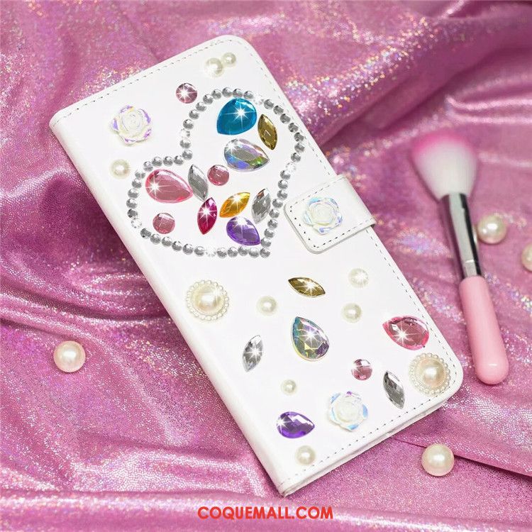 Étui Huawei P20 Lite Téléphone Portable Fluide Doux Strass, Coque Huawei P20 Lite Clamshell Étui En Cuir