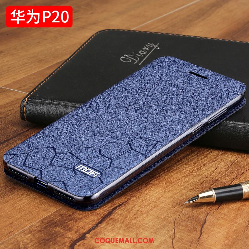 Étui Huawei P20 Noir Étui En Cuir Nouveau, Coque Huawei P20 Fluide Doux Incassable