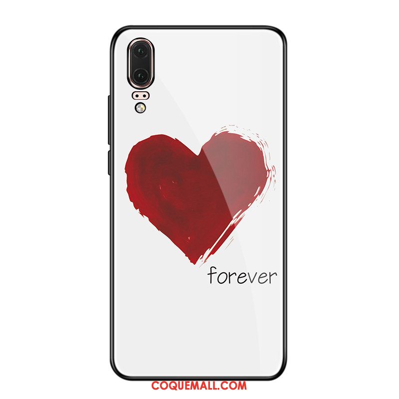 Étui Huawei P20 Personnalité Silicone Noir, Coque Huawei P20 Très Mince Simple