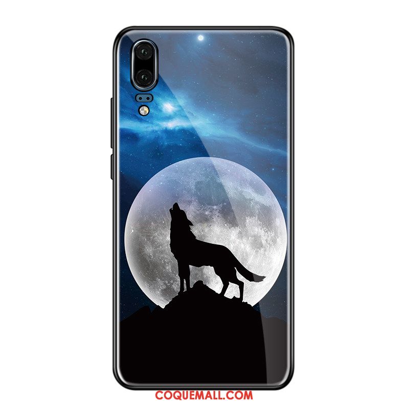 Étui Huawei P20 Personnalité Silicone Noir, Coque Huawei P20 Très Mince Simple