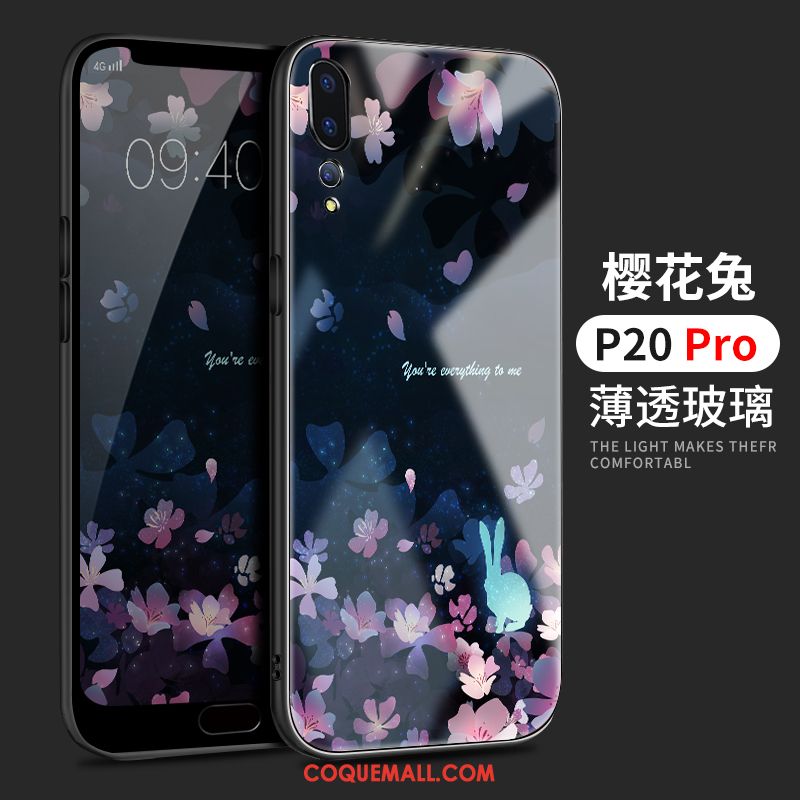 Étui Huawei P20 Pro Amoureux Personnalité Bleu, Coque Huawei P20 Pro Nouveau Ornements Suspendus