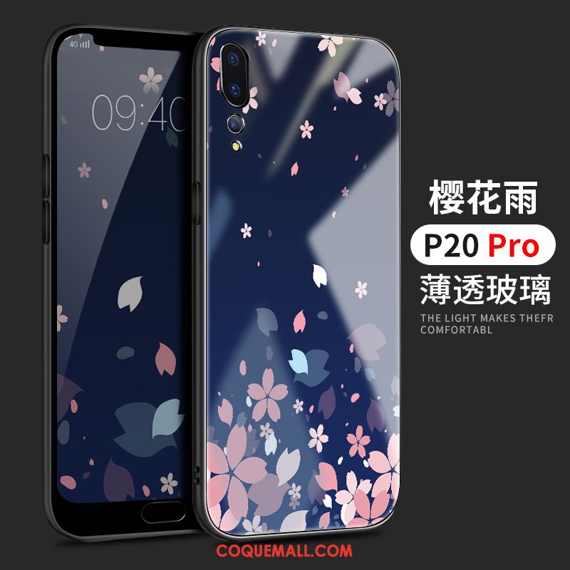 Étui Huawei P20 Pro Amoureux Personnalité Bleu, Coque Huawei P20 Pro Nouveau Ornements Suspendus