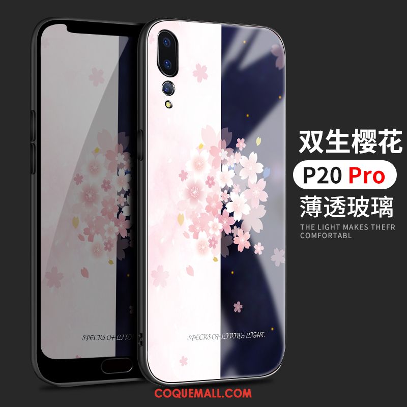 Étui Huawei P20 Pro Amoureux Personnalité Bleu, Coque Huawei P20 Pro Nouveau Ornements Suspendus