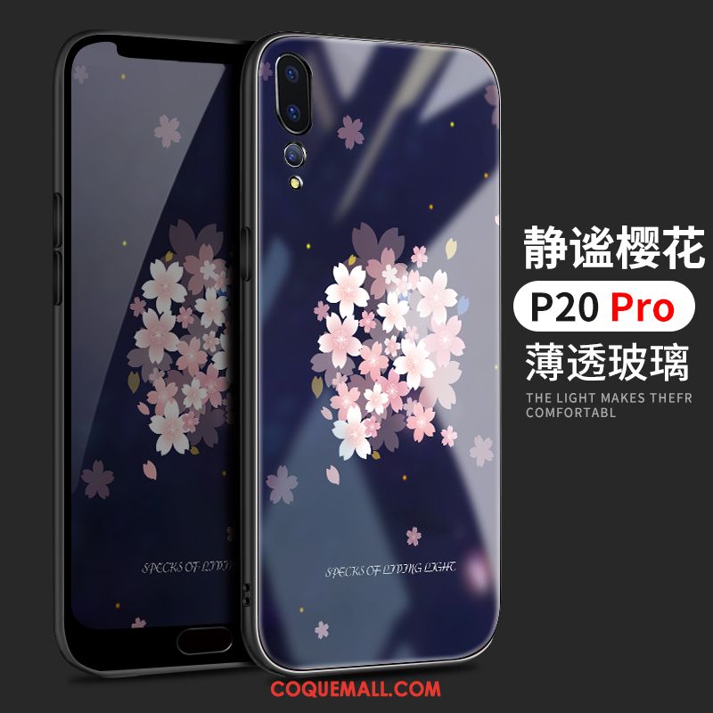 Étui Huawei P20 Pro Amoureux Personnalité Bleu, Coque Huawei P20 Pro Nouveau Ornements Suspendus