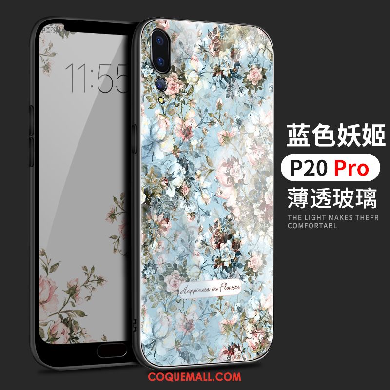 Étui Huawei P20 Pro Amoureux Personnalité Bleu, Coque Huawei P20 Pro Nouveau Ornements Suspendus