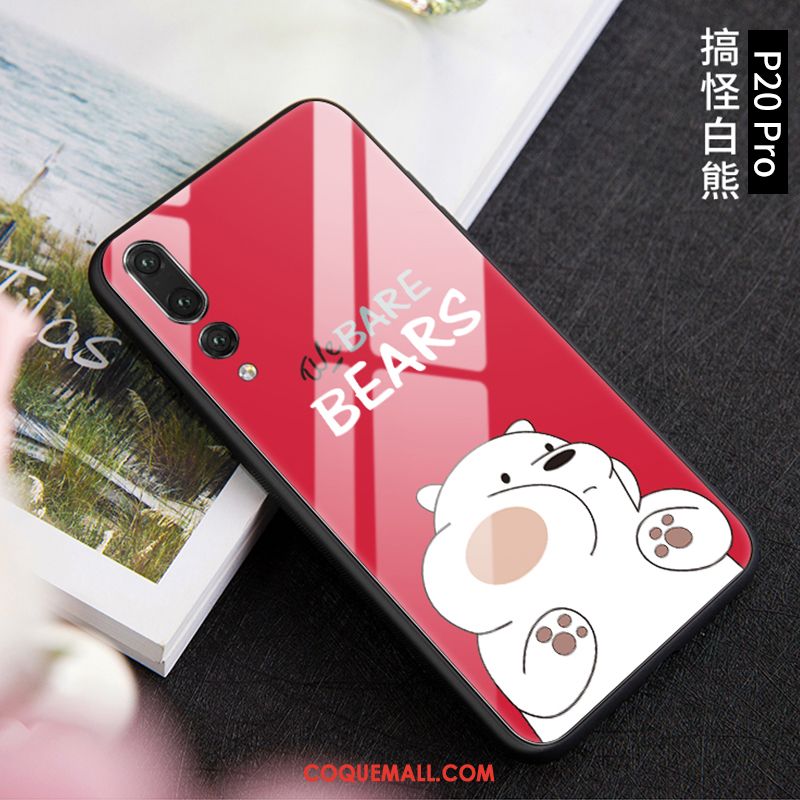 Étui Huawei P20 Pro Charmant Téléphone Portable Rouge, Coque Huawei P20 Pro Tendance Verre