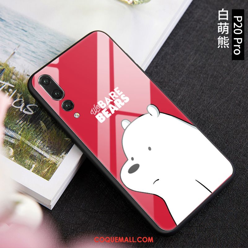 Étui Huawei P20 Pro Charmant Téléphone Portable Rouge, Coque Huawei P20 Pro Tendance Verre