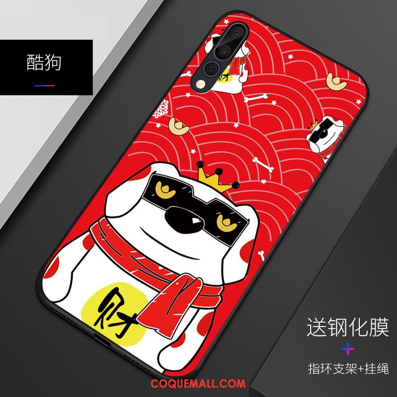 Étui Huawei P20 Pro Clair Protection Fluide Doux, Coque Huawei P20 Pro Téléphone Portable Rouge