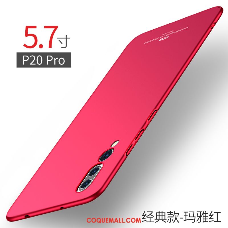 Étui Huawei P20 Pro Classic Très Mince Vin Rouge, Coque Huawei P20 Pro Bleu Téléphone Portable