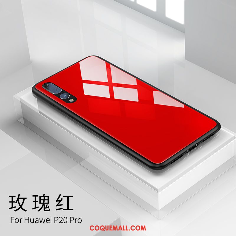 Étui Huawei P20 Pro Créatif Net Rouge Blanc, Coque Huawei P20 Pro Personnalité Silicone