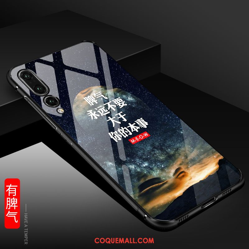 Étui Huawei P20 Pro Créatif Verre Tendance, Coque Huawei P20 Pro Téléphone Portable Tout Compris