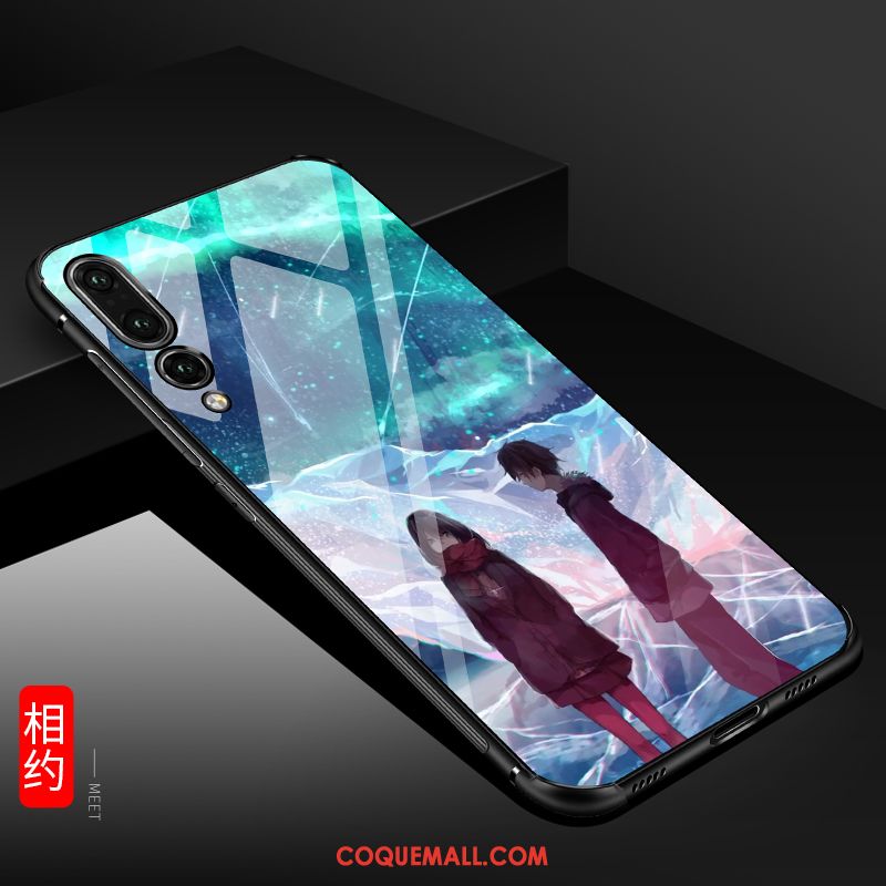 Étui Huawei P20 Pro Créatif Verre Tendance, Coque Huawei P20 Pro Téléphone Portable Tout Compris