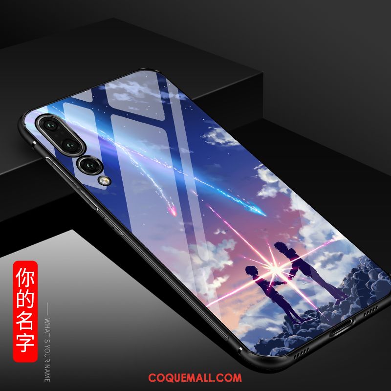 Étui Huawei P20 Pro Créatif Verre Tendance, Coque Huawei P20 Pro Téléphone Portable Tout Compris