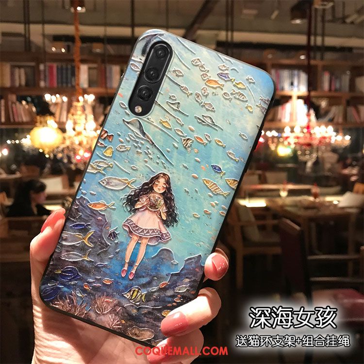 Étui Huawei P20 Pro Dessin Animé Charmant Silicone, Coque Huawei P20 Pro Téléphone Portable Tendance