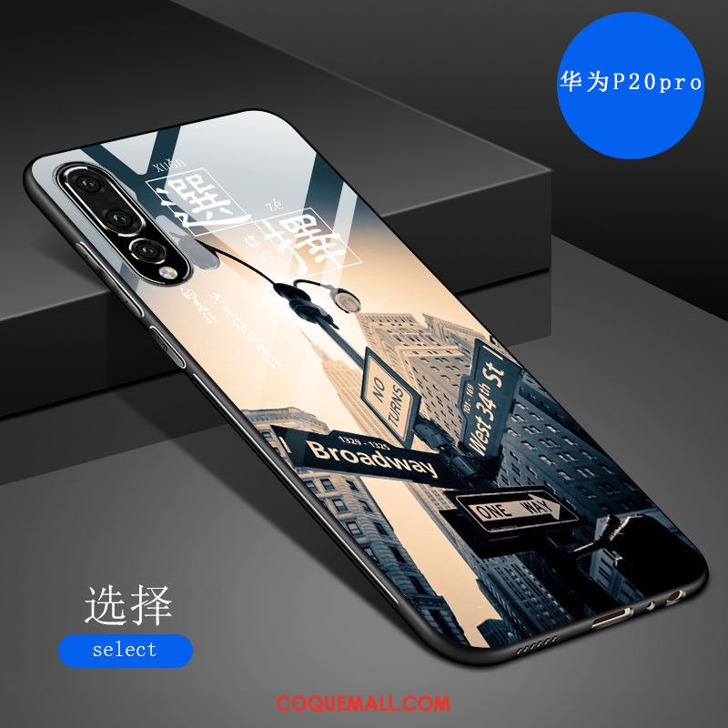 Étui Huawei P20 Pro Personnalité Nouveau Fluide Doux, Coque Huawei P20 Pro Miroir Résistant Aux Rayures